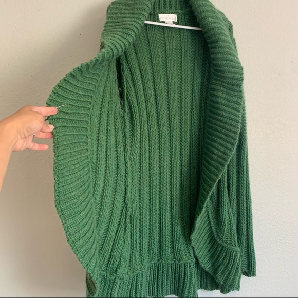 Soft surroundings open front long lined cardigan sweater size Medium - Picture 3 of 7